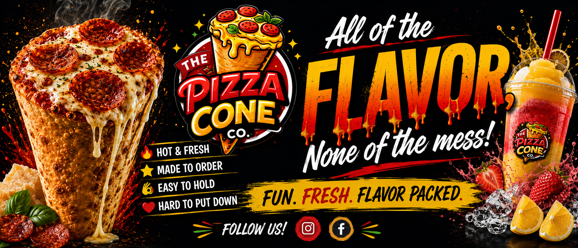 The Pizza Cone Co. — All of the flavor, none of the mess